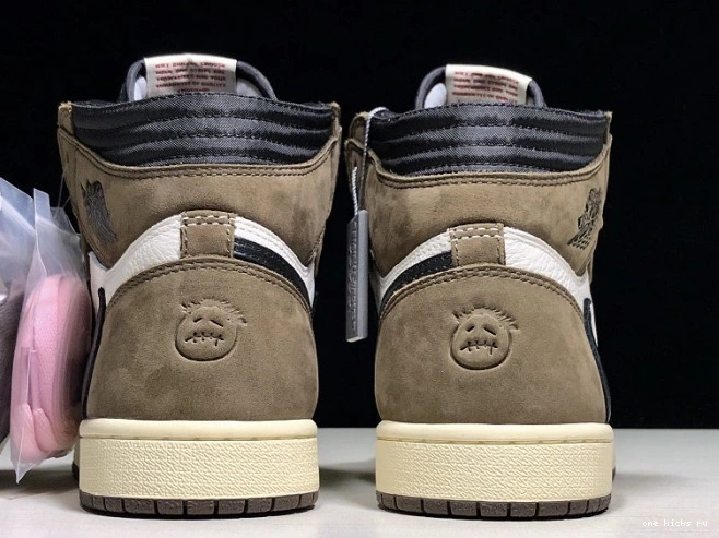 Rep Onekick CD4487 'Mocha' Jordan Scott Retro OG High x 1 100 - Air Travis 0816